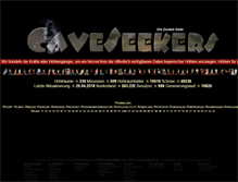 Tablet Screenshot of caveseekers.com